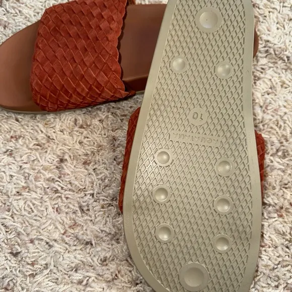AQUATALIA SAMUELE WOVEN SUEDE // RUST SIZE 10 new Sandals