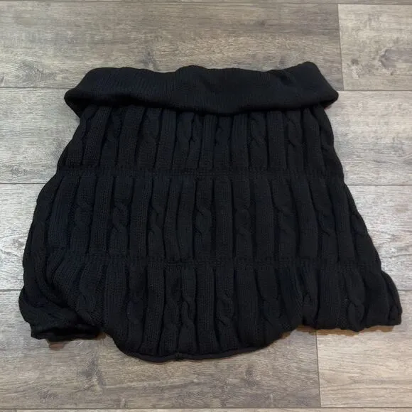 Aran Crafts 3D Cable Knite Cardigan Sweater 100% Charcoal Merino Wool Ireland