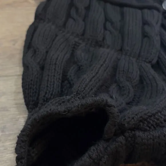 Aran Crafts 3D Cable Knite Cardigan Sweater 100% Charcoal Merino Wool Ireland