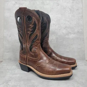 Ariat Mens Heritage Roughstock VentTEK  Boots Gingersnap Tan 10019980 Size 8.5 D