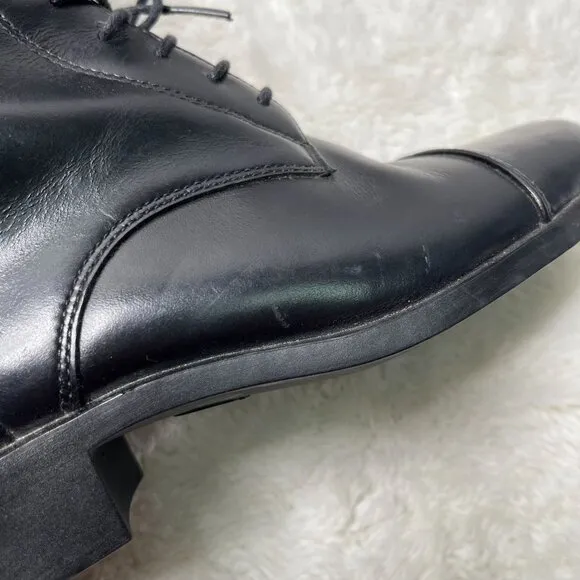 Ariat Women's Black Heritage Equestrian Leather Tall Lace Up Boots Size 6