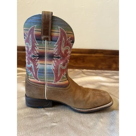 Ariat Youth Lonestar Western Boot Sz 5.5 Rainbow‎ Tan Style #10042595