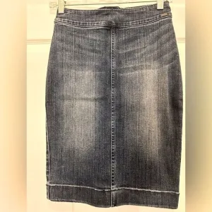 Armani EXChange Pencil Cut Denim Skirt
