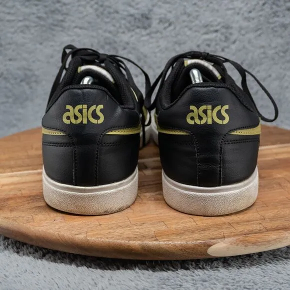 ASICS Tiger Classic CT Black Leather Low Top Sneaker Mens Sz 12.5 Lace Up Shoes