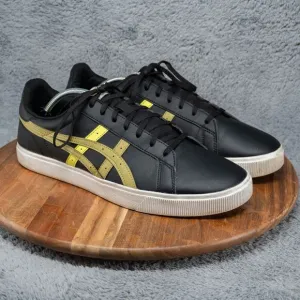 ASICS Tiger Classic CT Black Leather Low Top Sneaker Mens Sz 12.5 Lace Up Shoes