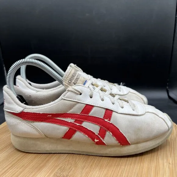 ASICS Women's Size 7 White Vintage Cheerleader &amp; Danzteam Sneakers Shoes QN782