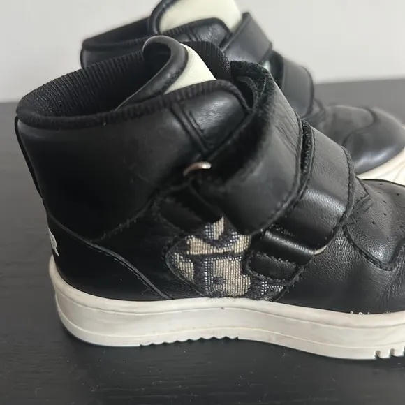 Baby Dior Black High” Top Sneakers Sz 22