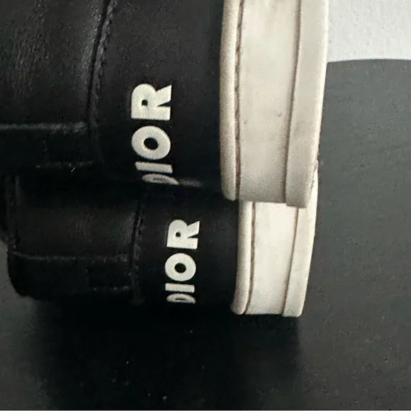 Baby Dior Black High” Top Sneakers Sz 22