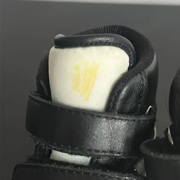 Baby Dior Black High” Top Sneakers Sz 22