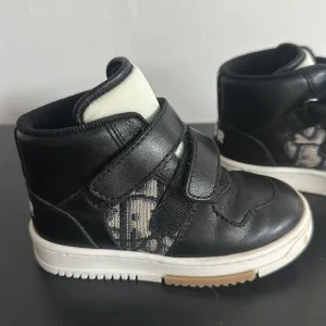 Baby Dior Black High” Top Sneakers Sz 22