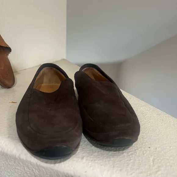Bally‎ Men Brown suede  loafers Sandals Slip On Shoes Driving Shoes Size 7