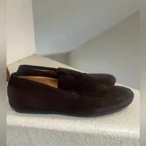 Bally‎ Men Brown suede  loafers Sandals Slip On Shoes Driving Shoes Size 7