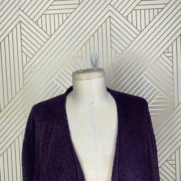 Barefoot Dreams CozyChic Lite Calypso Wrap Cardigan in Purple Size US S/M