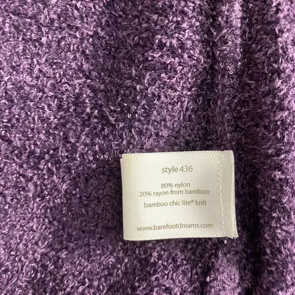 Barefoot Dreams CozyChic Lite Calypso Wrap Cardigan in Purple Size US S/M