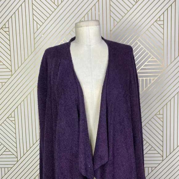 Barefoot Dreams CozyChic Lite Calypso Wrap Cardigan in Purple Size US S/M