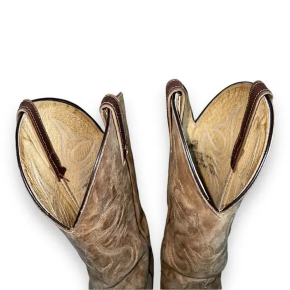 Ben Miller Western Cowboy Boots Leather/Pig Skin BM1121 Men's 10B