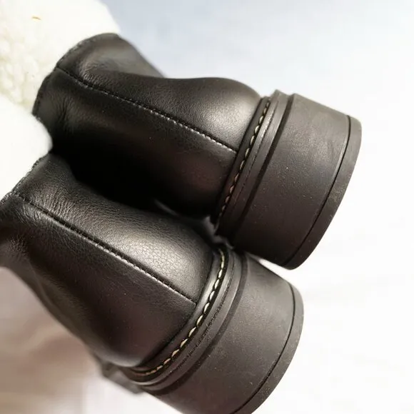 Bernardo Dash (Black Tumbled Calf) Women's Boots sz 6.5 M Shoes New $298 Anthro