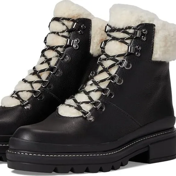 Bernardo Dash (Black Tumbled Calf) Women's Boots sz 6.5 M Shoes New $298 Anthro