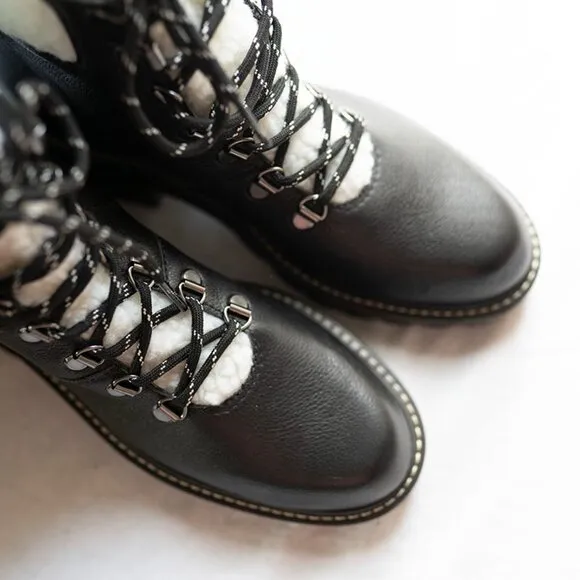 Bernardo Dash (Black Tumbled Calf) Women's Boots sz 6.5 M Shoes New $298 Anthro