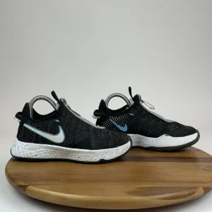Big Kids Boys Nike PG 4 Heather Black Basketball Sneakers Shoes Size 5.5 Y GUC‎