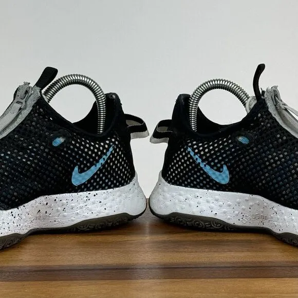 Big Kids Boys Nike PG 4 Heather Black Basketball Sneakers Shoes Size 5.5 Y GUC‎