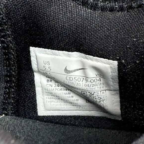 Big Kids Boys Nike PG 4 Heather Black Basketball Sneakers Shoes Size 5.5 Y GUC‎