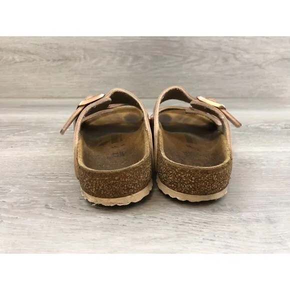 Birkenstock Arizona 1012477 Girls Sandal 32 Copper -Flor Slip-On Slide