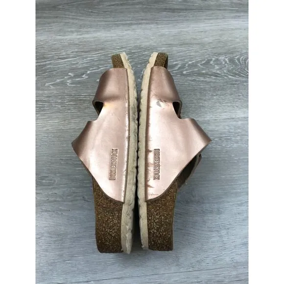 Birkenstock Arizona 1012477 Girls Sandal 32 Copper -Flor Slip-On Slide