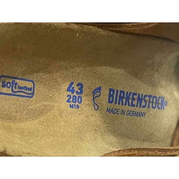 Birkenstock Arizona Sandals Men Suede Leather Mink Shoes Classic US 10 EU 43 New