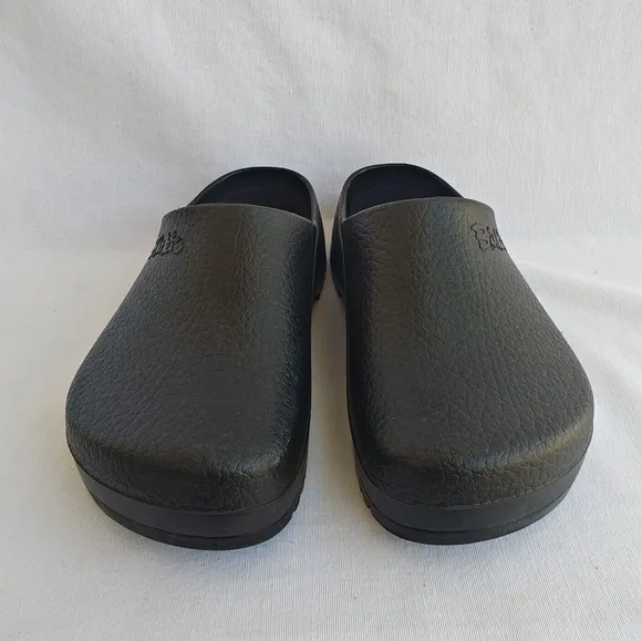 Birkenstock Super-Birki Shoes Polyurethane Slip On Clog EU 40 Black Unisex Nurse