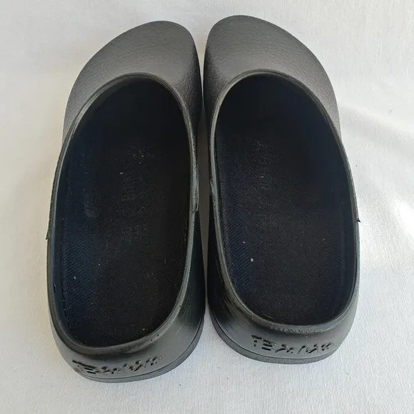 Birkenstock Super-Birki Shoes Polyurethane Slip On Clog EU 40 Black Unisex Nurse
