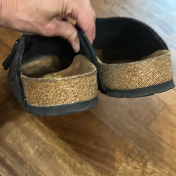 Birkenstock Unisex Basel Clog in grey and black size 39 (8-8 1/2) regular width