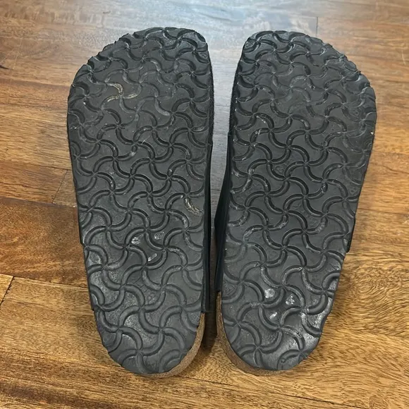 Birkenstock Unisex Basel Clog in grey and black size 39 (8-8 1/2) regular width