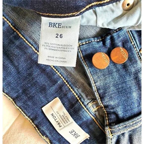 BKE PAYTON Universal Fit Mid Rise Ankle Skinny Stretch Jeans 26 LK New