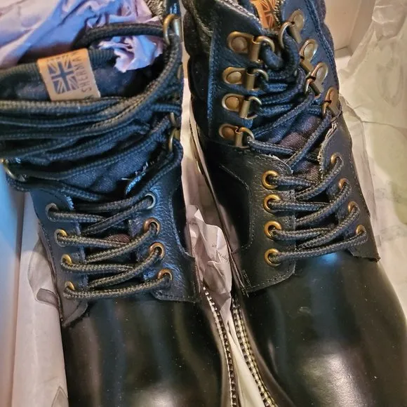 Black Ben Sherman Miller Boots in Black New