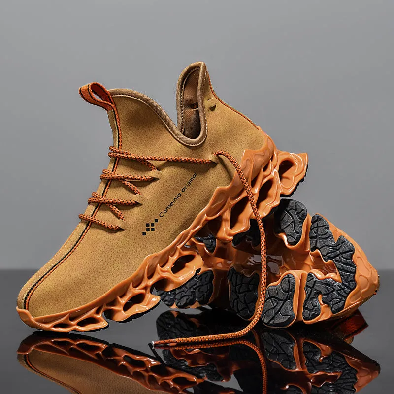 Black Coral Pattern Blade Sole Sport Shoes Gen-Z