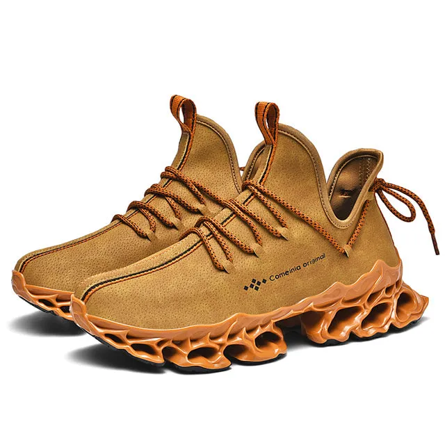 Black Coral Pattern Blade Sole Sport Shoes Gen-Z