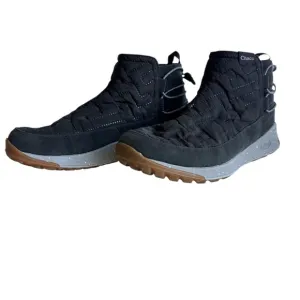 🌺Black High-Top Boots with Lace-Up Design and Cushioned Midsole