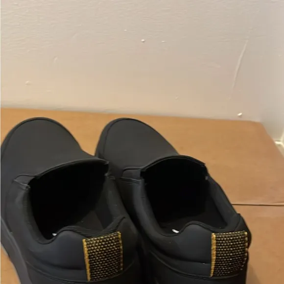 Black Slip-On Men's Shoes