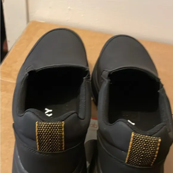 Black Slip-On Men's Shoes