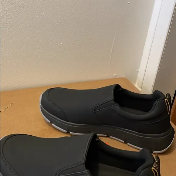 Black Slip-On Men's Shoes