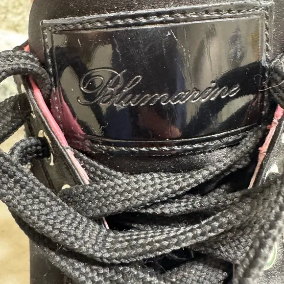 Blumarine Black Glitter Top Sneaker 9