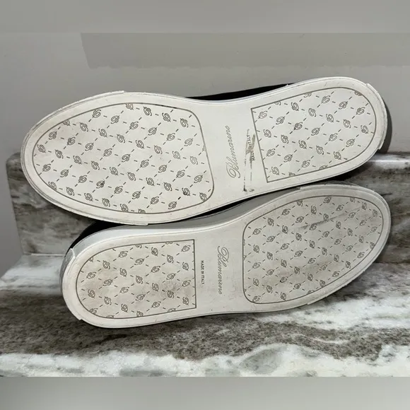 Blumarine Black Glitter Top Sneaker 9