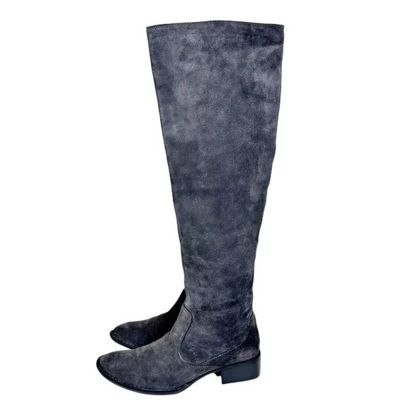 Born Cady Over the Knee Boots Gray Grafite Suede Tall SZ 6