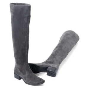Born Cady Over the Knee Boots Gray Grafite Suede Tall SZ 6