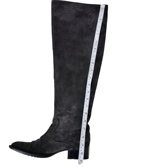 Born Cady Over the Knee Boots Gray Grafite Suede Tall SZ 6