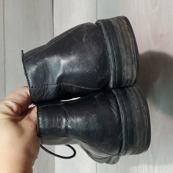 Born Mens Ankle High Top Lace Up Leather Boots shoes sz 11M