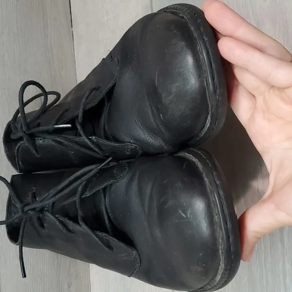 Born Mens Ankle High Top Lace Up Leather Boots shoes sz 11M