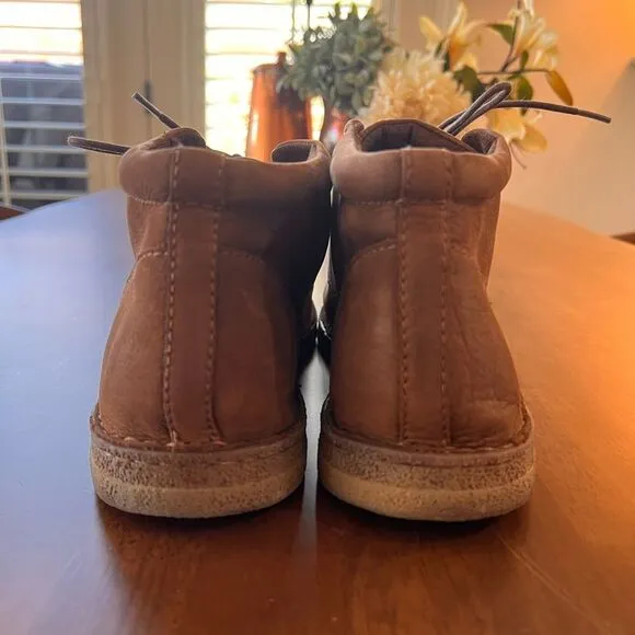 Born Men's Chukka Ankle Boots 13M Brown Suede Leather Classic Lace Up