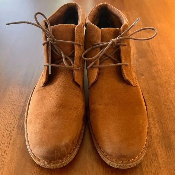 Born Men's Chukka Ankle Boots 13M Brown Suede Leather Classic Lace Up